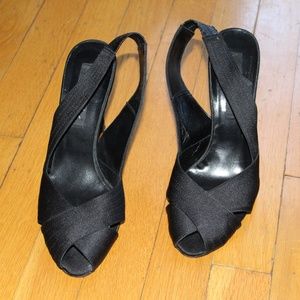 Kenneth Cole - Black Peep Toe Heels